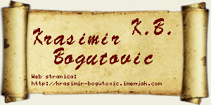 Krasimir Bogutović vizit kartica